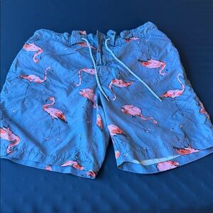 St. John's Bay Blue Flamingo Swim Trunks